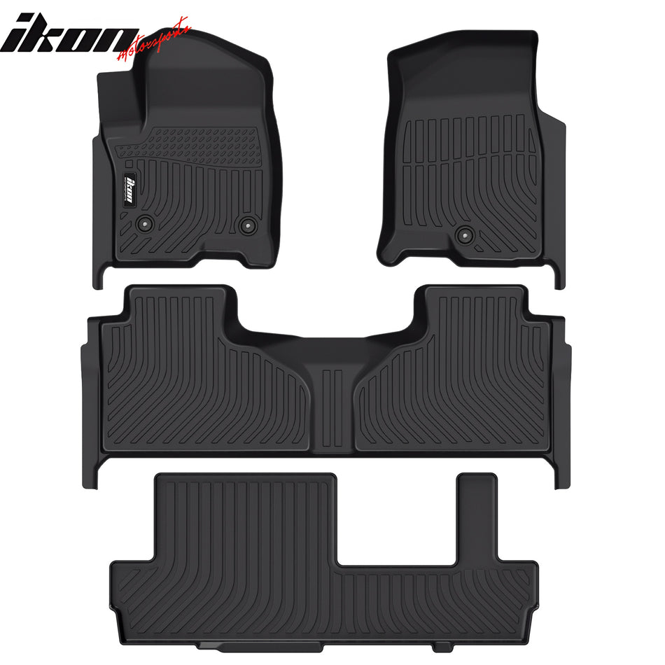 2021-024 Chevy Suburban GMC Yukon XL 8-Seat Floor Mats 3D TPE 3PCS