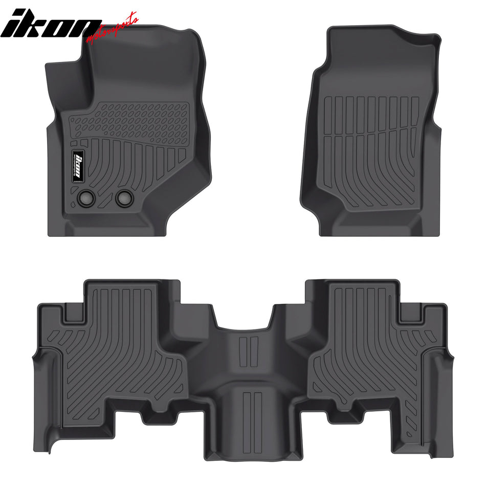 2002-2009 Chevy Trailblazer/GMC Envoy 2004-2007 Buick Rainier 2003-2008 Isuzu Ascender 3D TPE All Weather Waterproof Floor Mats Cargo Liner Carpets