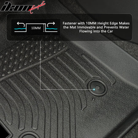 Fits 21-24 Chevy Trailblazer AWD 3D Floor Mats All Weather Heavy Duty TPE Carpet