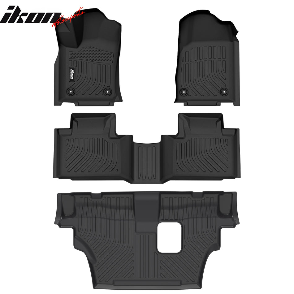 2016-2025 Dodge Durango 7 Passenger 3D Floor Mats Carpet Liners - TPE