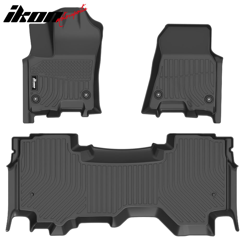 2025-2026 Ram 1500 Quad Cab All Weather 3D Floor Mats Cargo Liner TPE