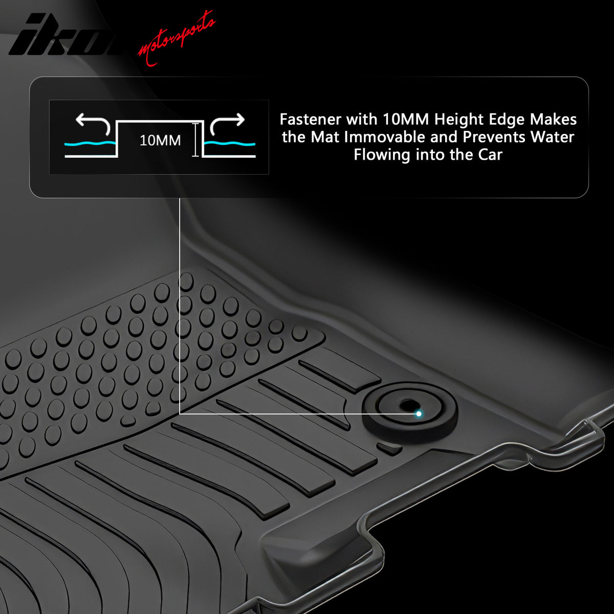 Fits 25-26 Ram 1500 Quad Cab TPE All Weather 3D Floor Mats Cargo Liner Carpets