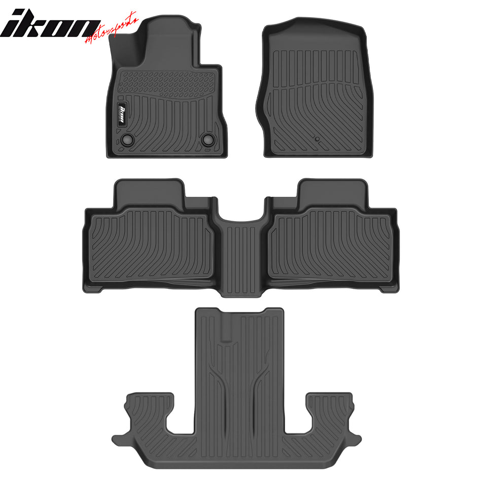 2022-2026 Ford Explorer 6 Seats 3D Floor Mats All Season Carpets TPE