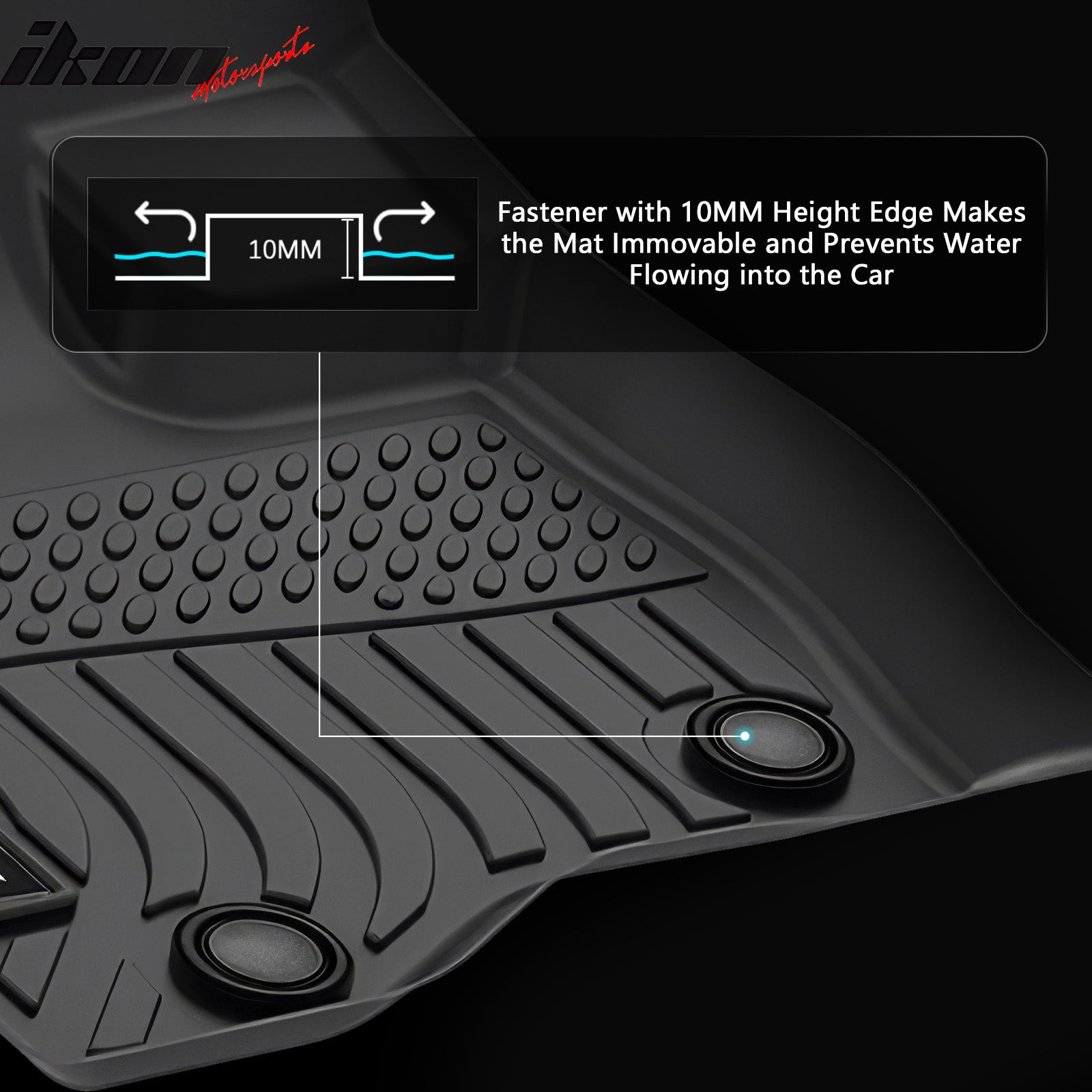 Fits 15-19 Ford Explorer TPE All Weather Waterproof 3D Floor Mats Liner Carpets