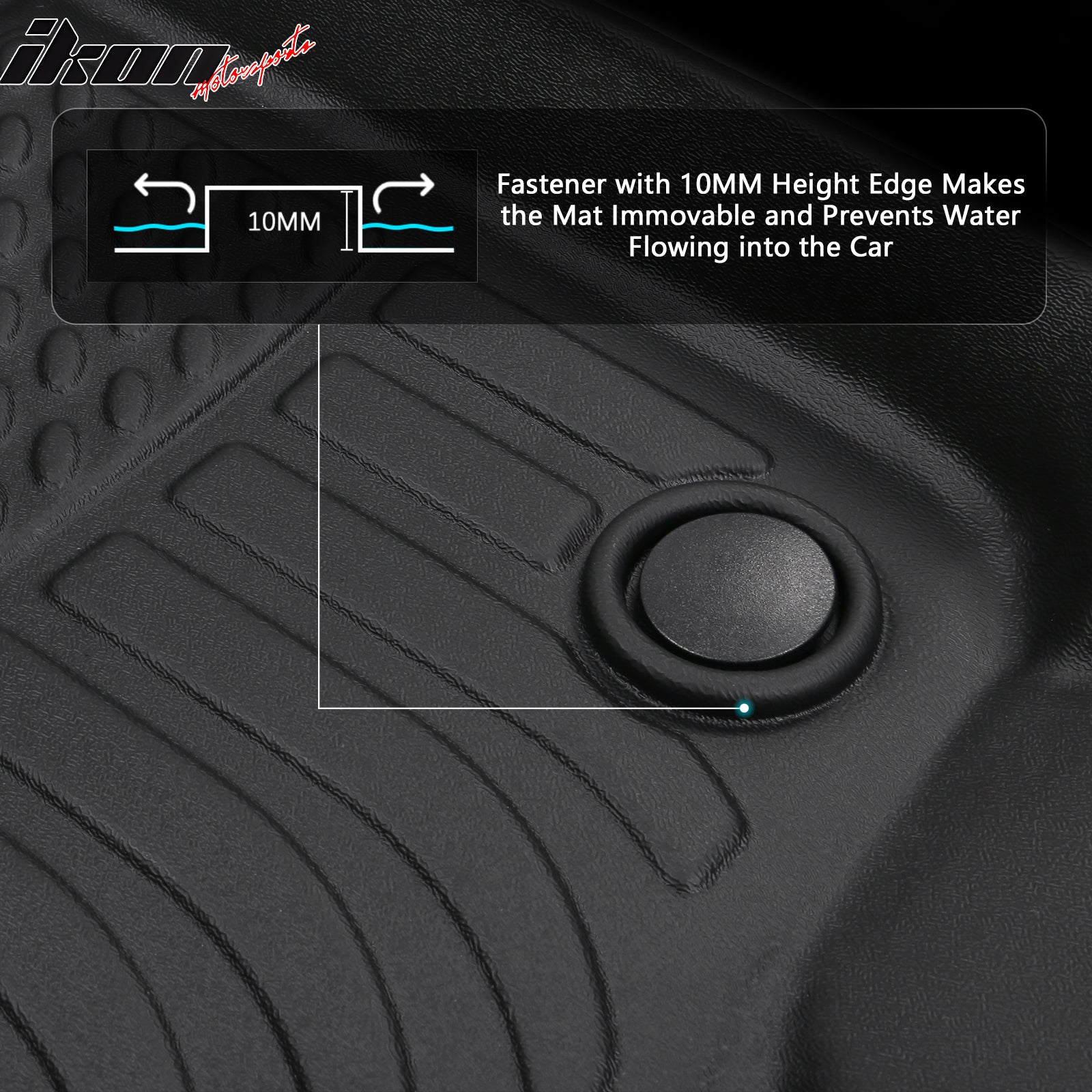 For 12-16 Ford F-250 F-350 F-450 F-550 Super Crew Cab 3D Floor Mats Carpets 3PCS