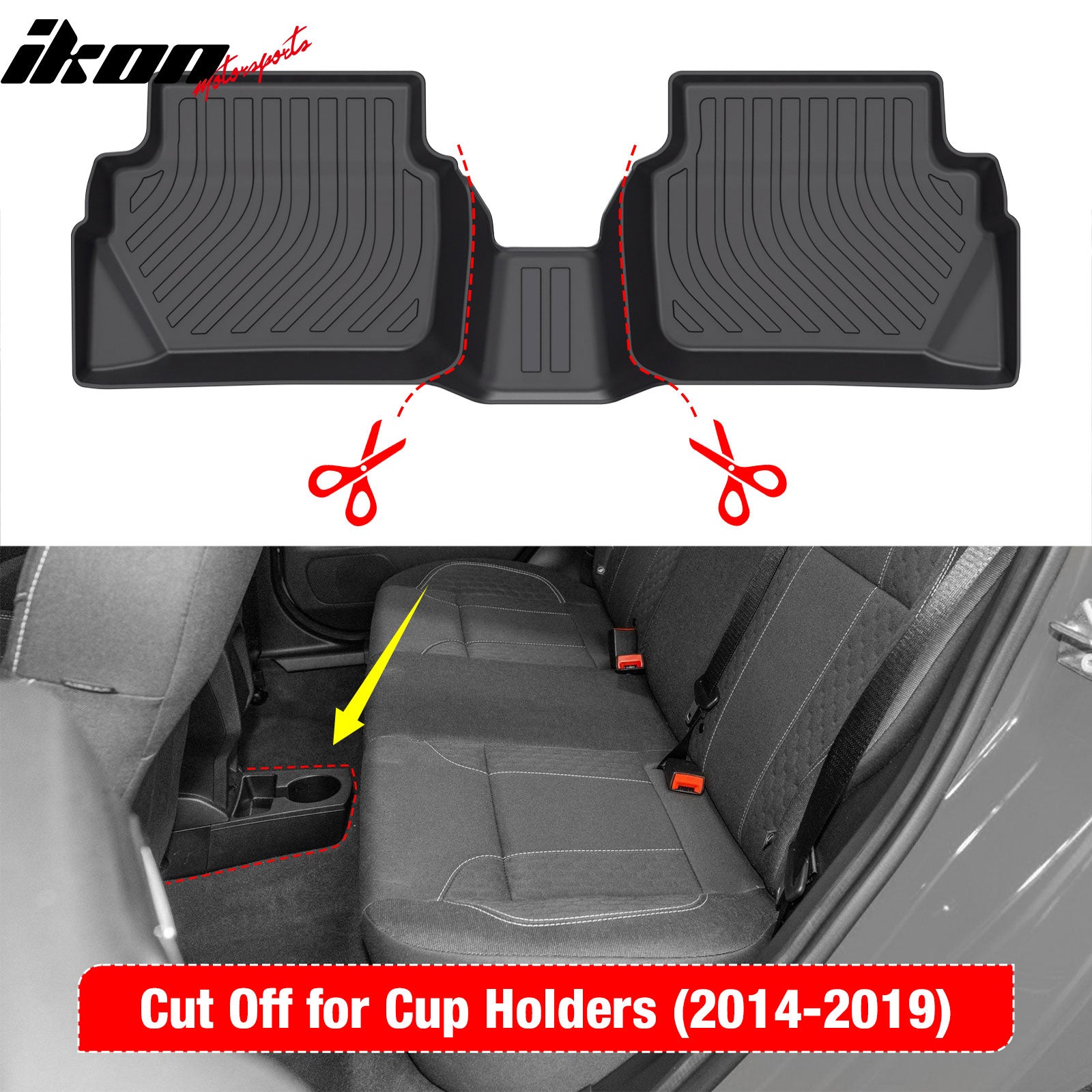 Fit 2011-2019 Ford Fiesta 3D TPE Floor Mat