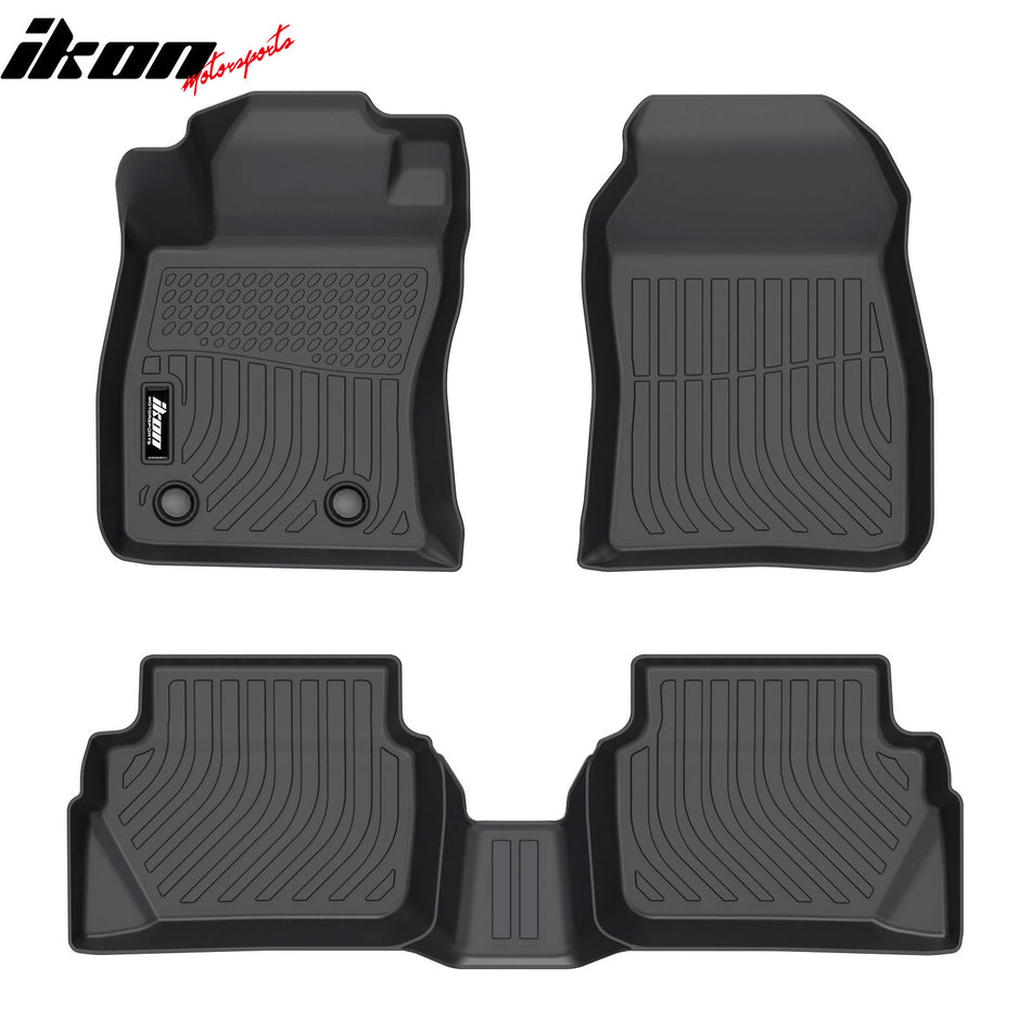 2011-2013 Hyundai Elantra Sedan 3D TPE All Weather Waterproof Anti-Slip Front Rear Driver Passenger Side Interior Floor Mats Cargo Liner Carpets