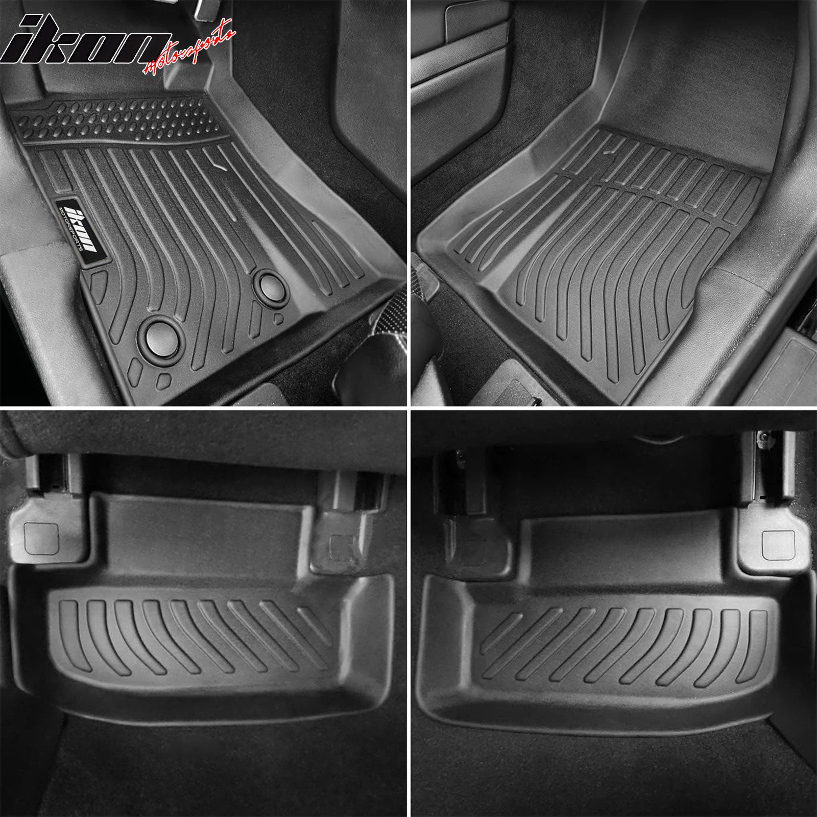 Fits 15-24 Ford Mustang 3D TPE Floor Mat All Weather Heavy Duty Carpets Liner