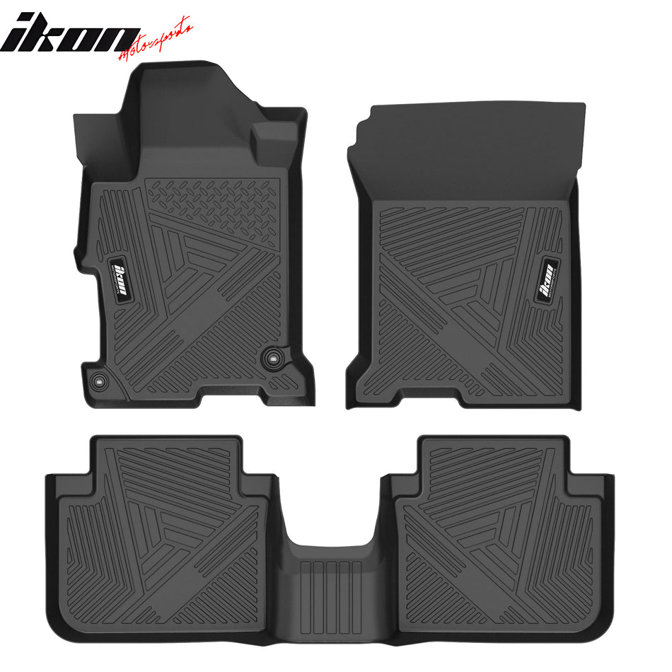 2013-2017 Honda Accord Sedan 3D IKON Floor Mats All Season Carpets TPE