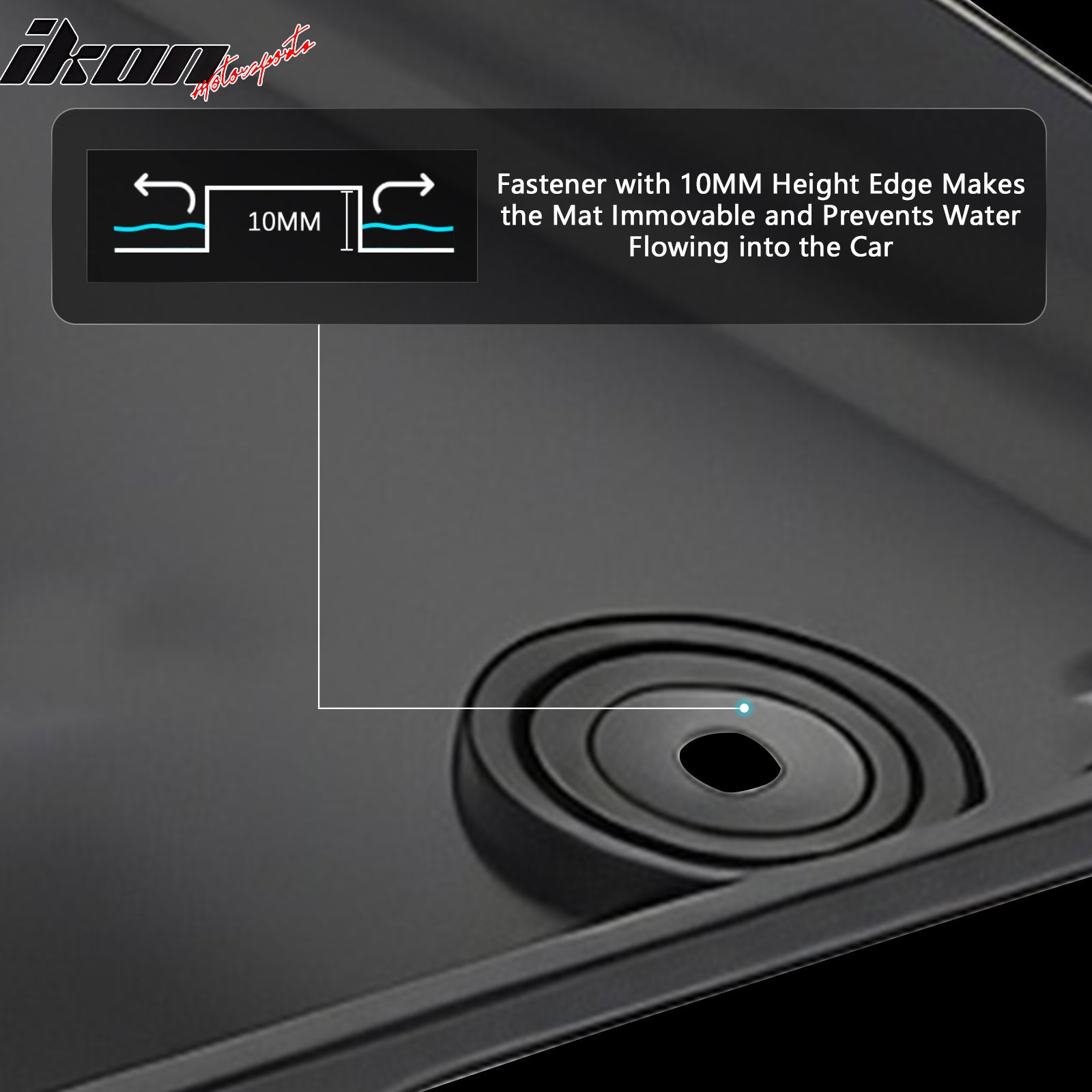 Fits 01-05 Honda Civic Sedan 3D Anti-Slip Floor Mats All Weather TPE Carpet 3PCS