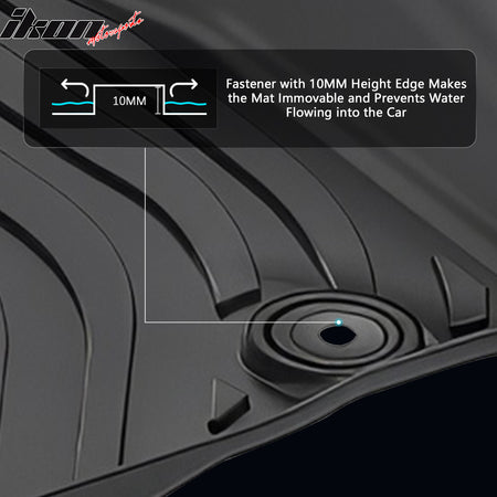 Fits 06-11 Honda Civic Sedan 3D Anti-Slip Floor Mats All Weather TPE Carpet 3PCS