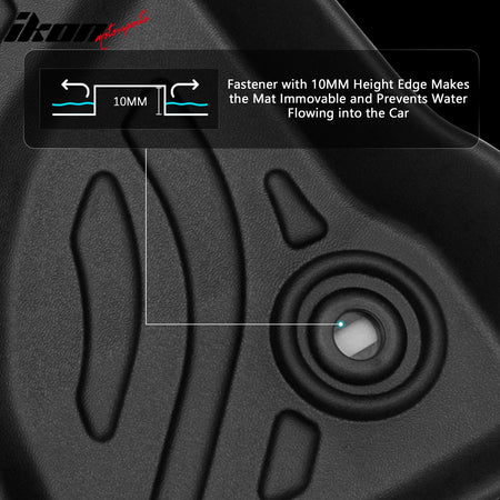 Fits 12-15 Honda Civic Sedan TPE All Weather Waterproof 3D Floor + Trunk Mats