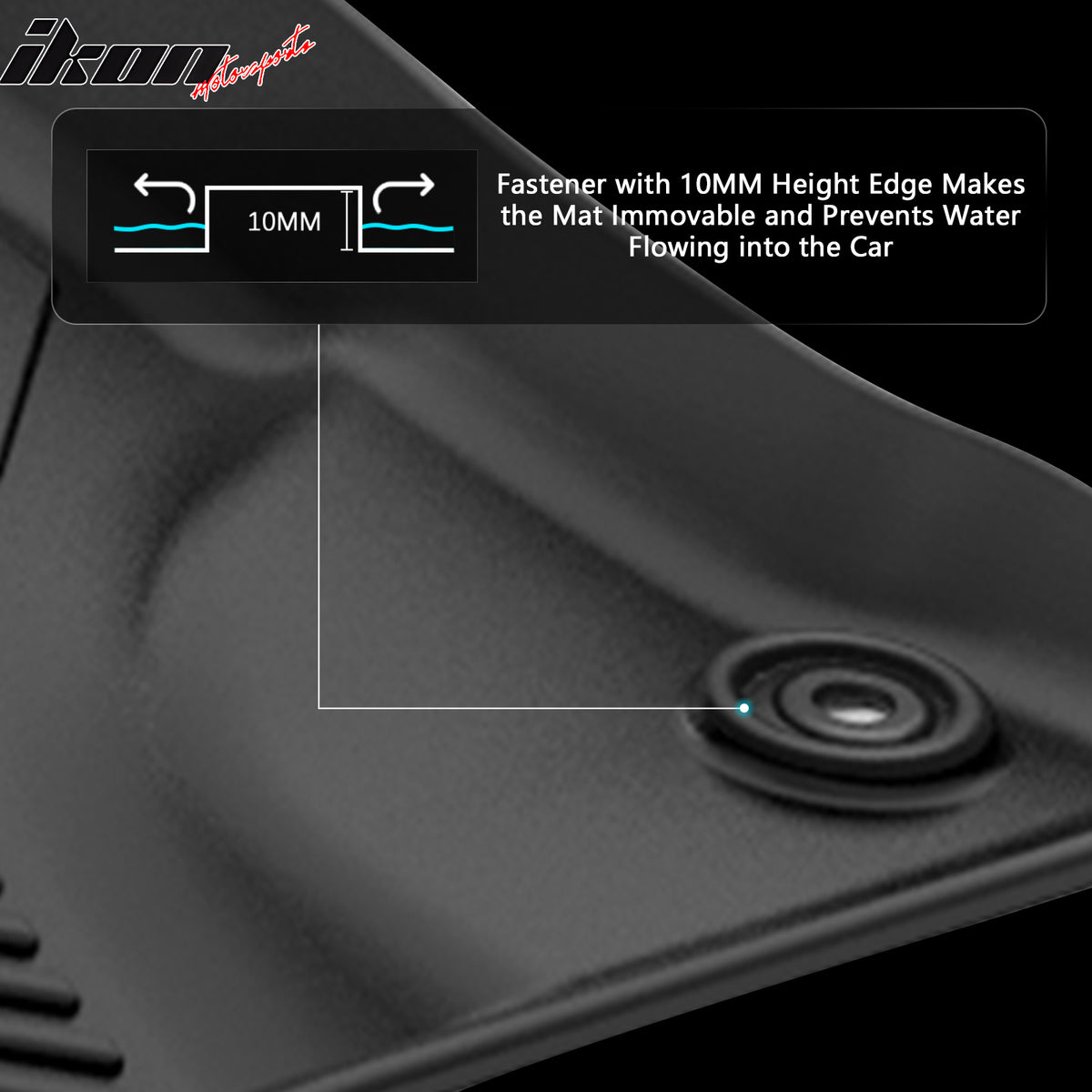 Fits 12-15 Honda Civic Sedan Anti-Slip Floor Mats All Weather TPE Carpets 3PCS