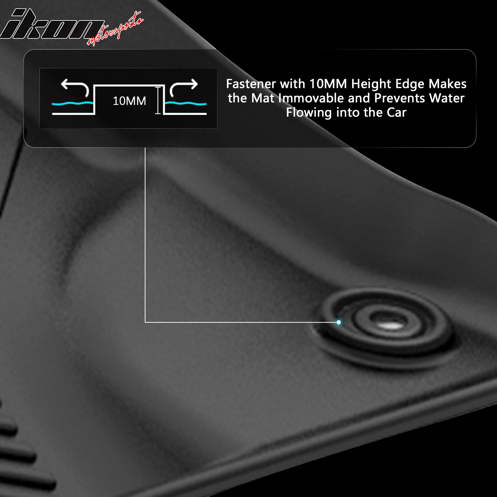 Fits 12-15 Honda Civic Sedan Anti-Slip Floor Mats All Weather TPE Carpets 3PCS