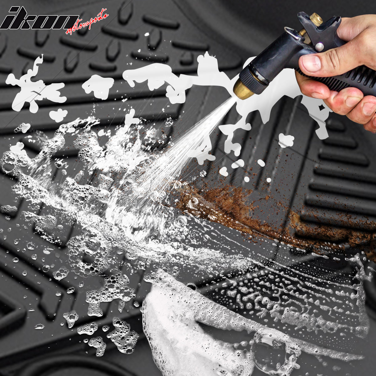 Fits 12-15 Honda Civic Sedan Anti-Slip Floor Mats All Weather TPE Carpets 3PCS