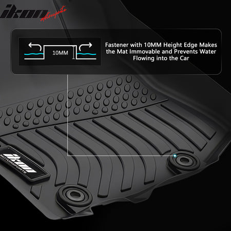 Fits 09-13 Honda Fit TPE All Weather Anti-Slip 3D Floor Mats Cargo Liner Carpets
