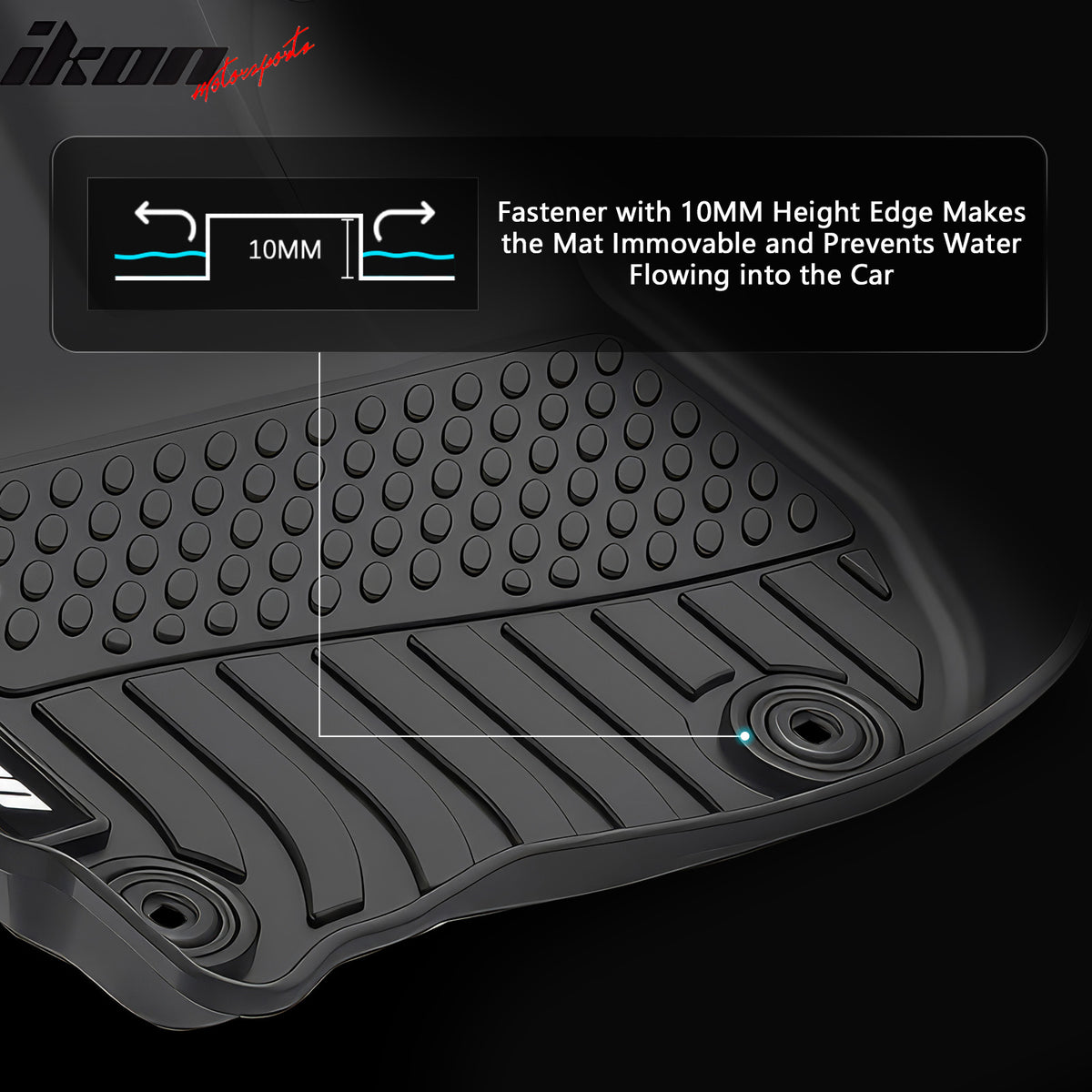 Fits 15-20 Honda Fit AT TPE All Weather 3D Floor Mats Cargo Liner Carpets