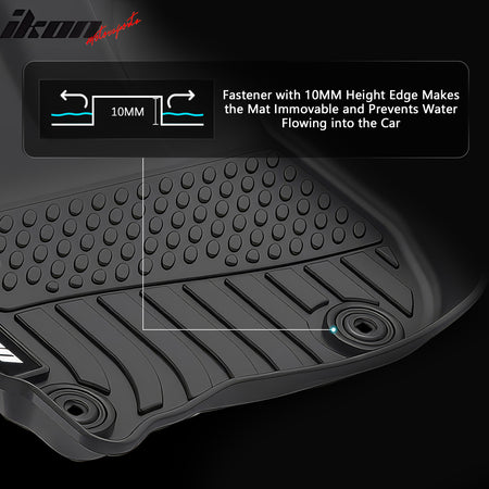 Fits 15-20 Honda Fit AT TPE All Weather 3D Floor Mats Cargo Liner Carpets