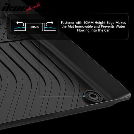 Fits 2026 Honda Passport 4DR 3D Anti-Slip Floor Mats All Weather TPE Carpet 3PCS