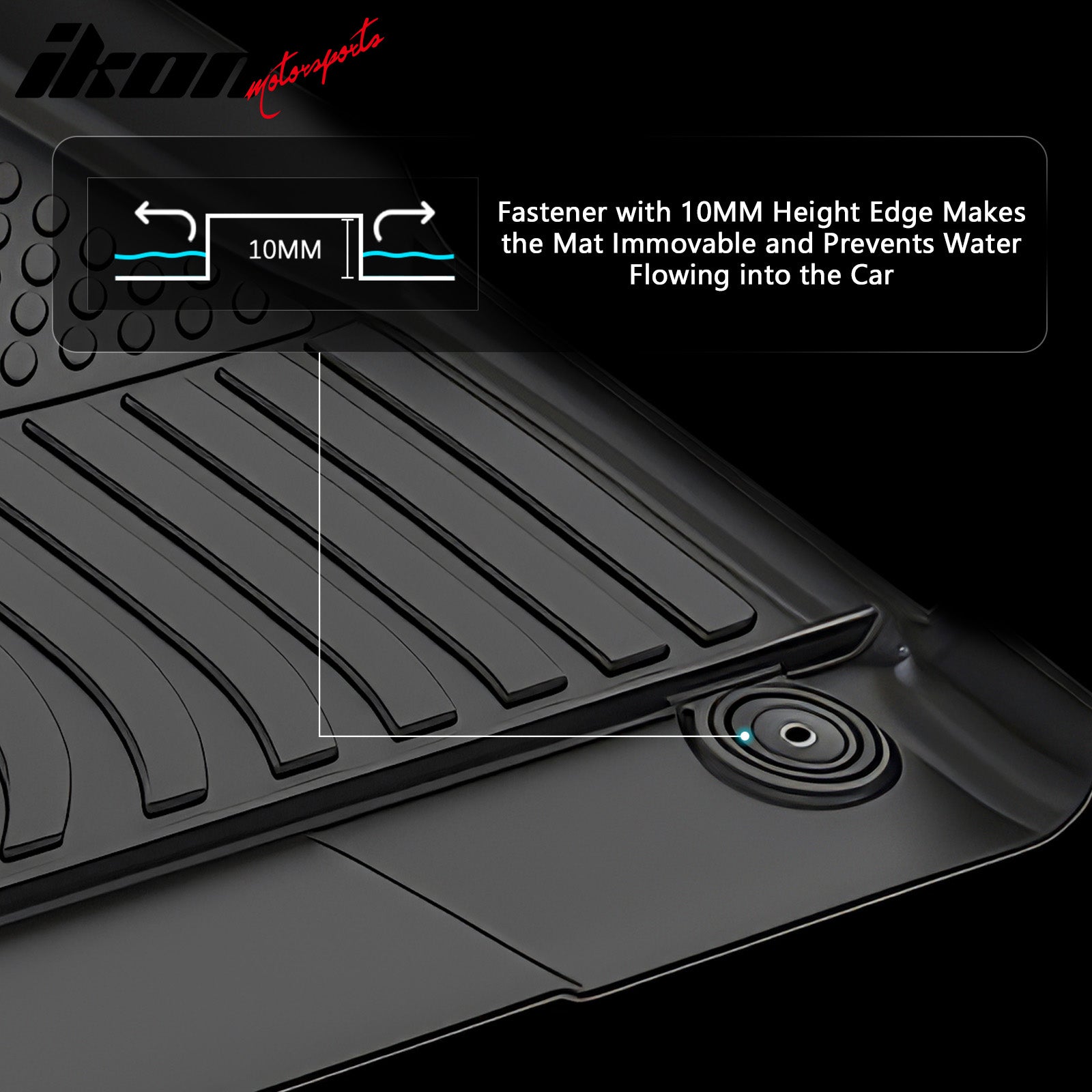 Fits 25-26 Hyundai Ioniq 5 W/Fixed Console TPE 3D Floor Mats Cargo Liner Carpets