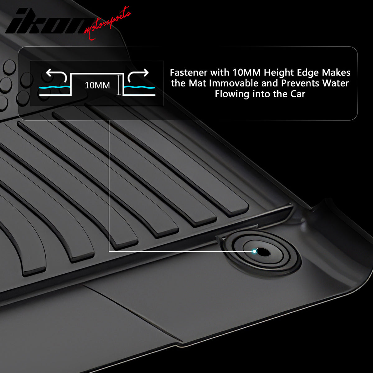 Fits 25-26 Hyundai Ioniq 5 Limited & XRT W/Sliding Console TPE 3D Floor Mats