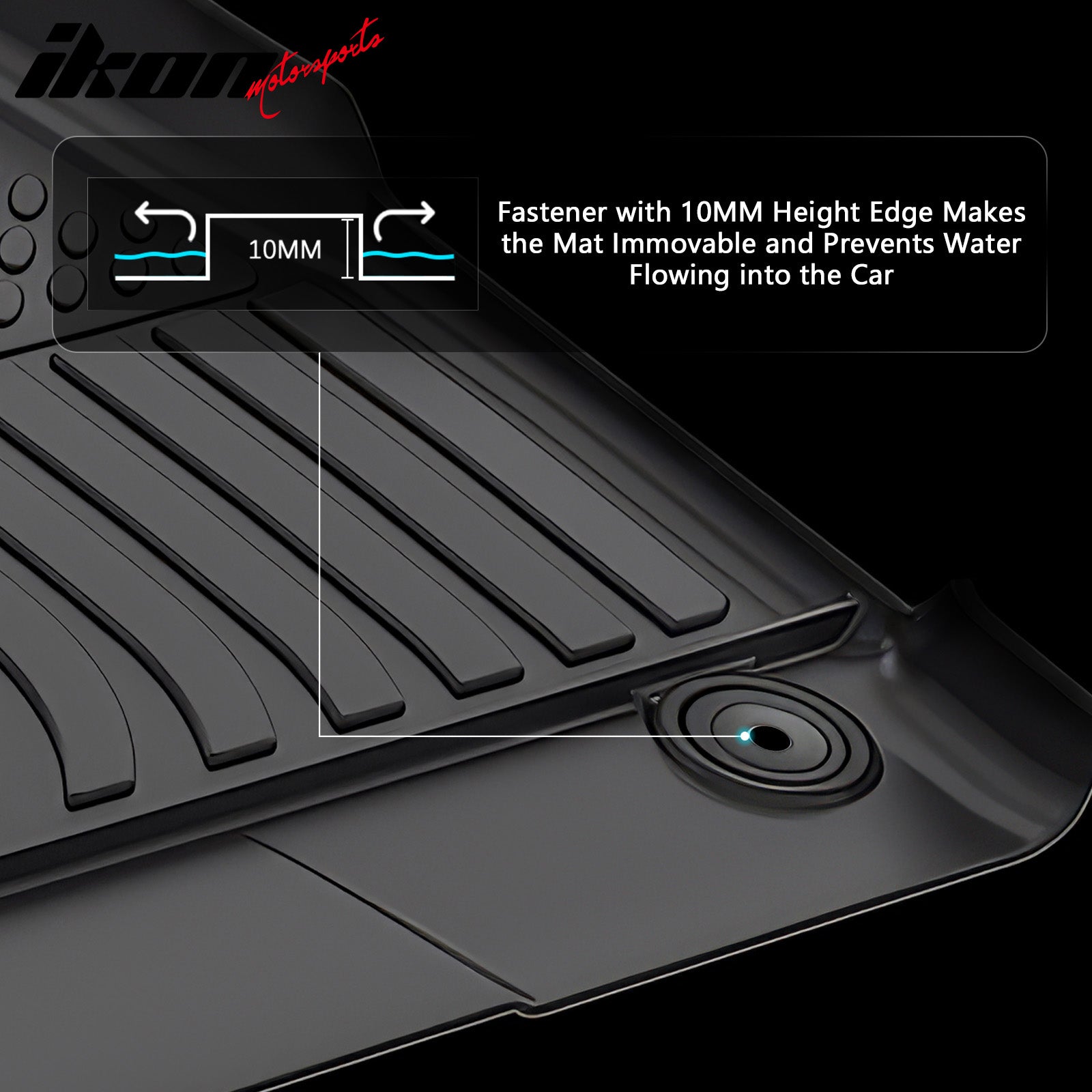 Fits 25-26 Hyundai Ioniq 5 Limited & XRT W/Sliding Console TPE 3D Floor Mats