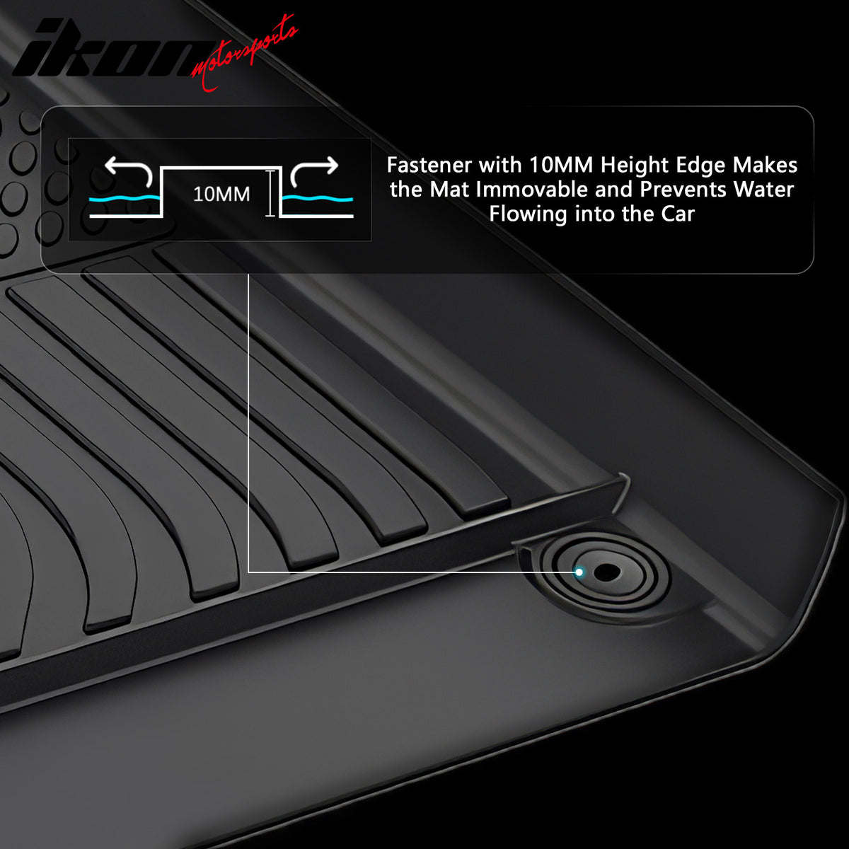 Fits 25-26 Hyundai Ioniq 5 N TPE All Weather 3D Floor Mats Cargo Liner Carpets