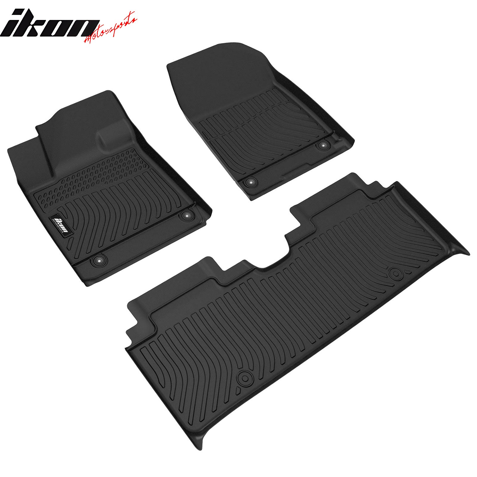 Fits 23-25 Hyundai Ioniq 6 3D All Weather Floor Mats Front 2nd Row Carpets TPE