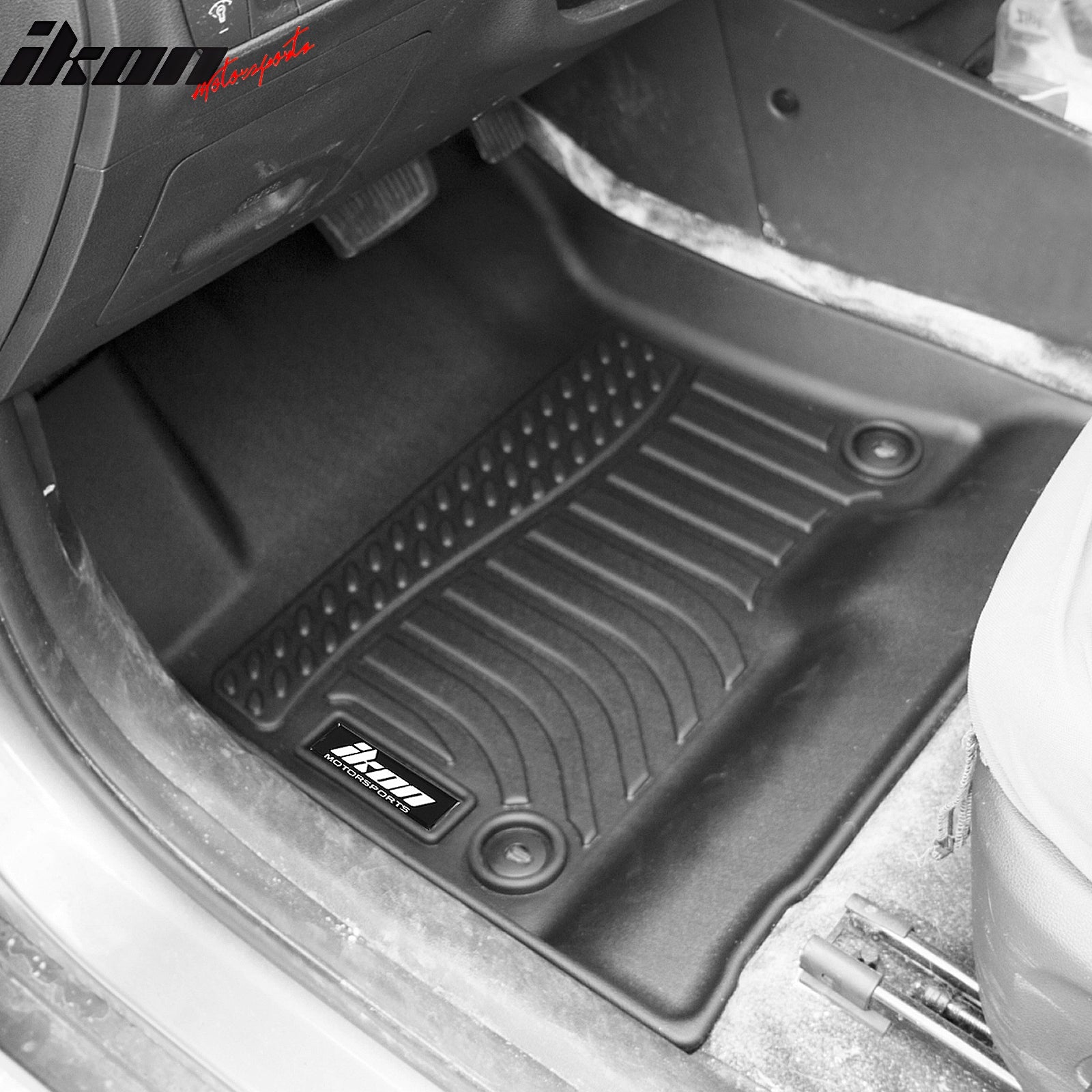 Fits 19-23 Hyundai Kona Electric Non-Slip 3D Floor Mats All Weather TPE Carpet