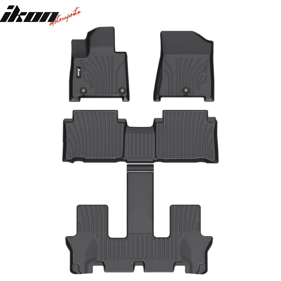 2024-2025 Hyundai Santa Fe Hybrid 3D IKON All Weather Floor Mats TPE