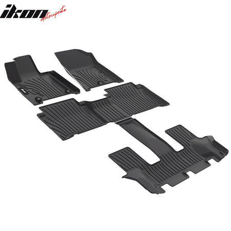 For 24-25 Hyundai Santa Fe Hybrid IKON Non-Slip Floor Mat All Weather TPE Carpet