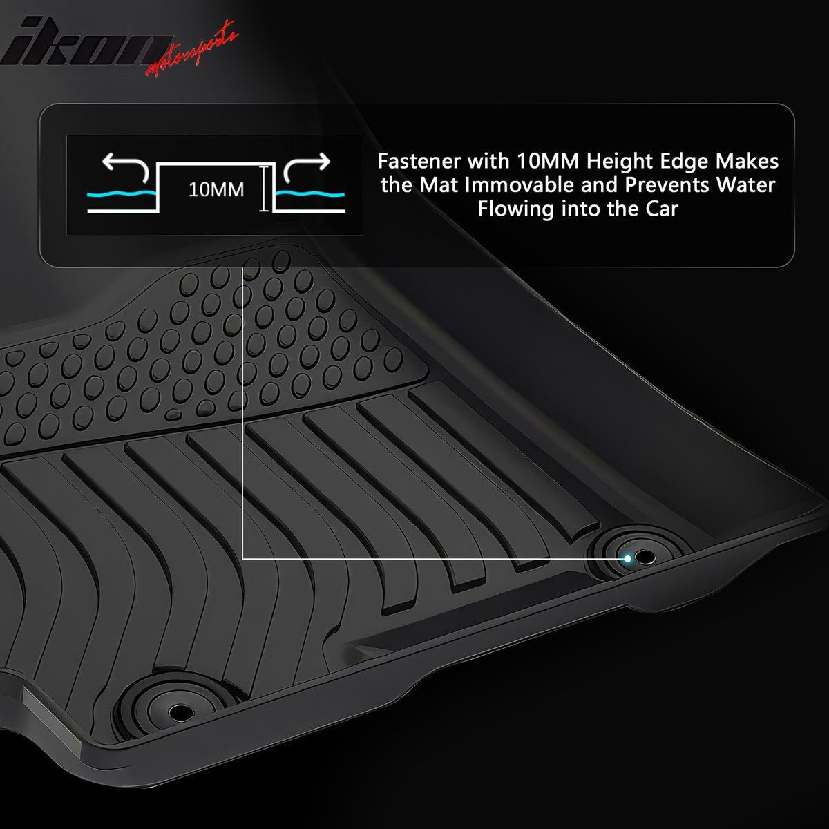 Fits 20-26 Hyundai Venue TPE All Weather 3D Floor Mats Cargo Liner Carpets