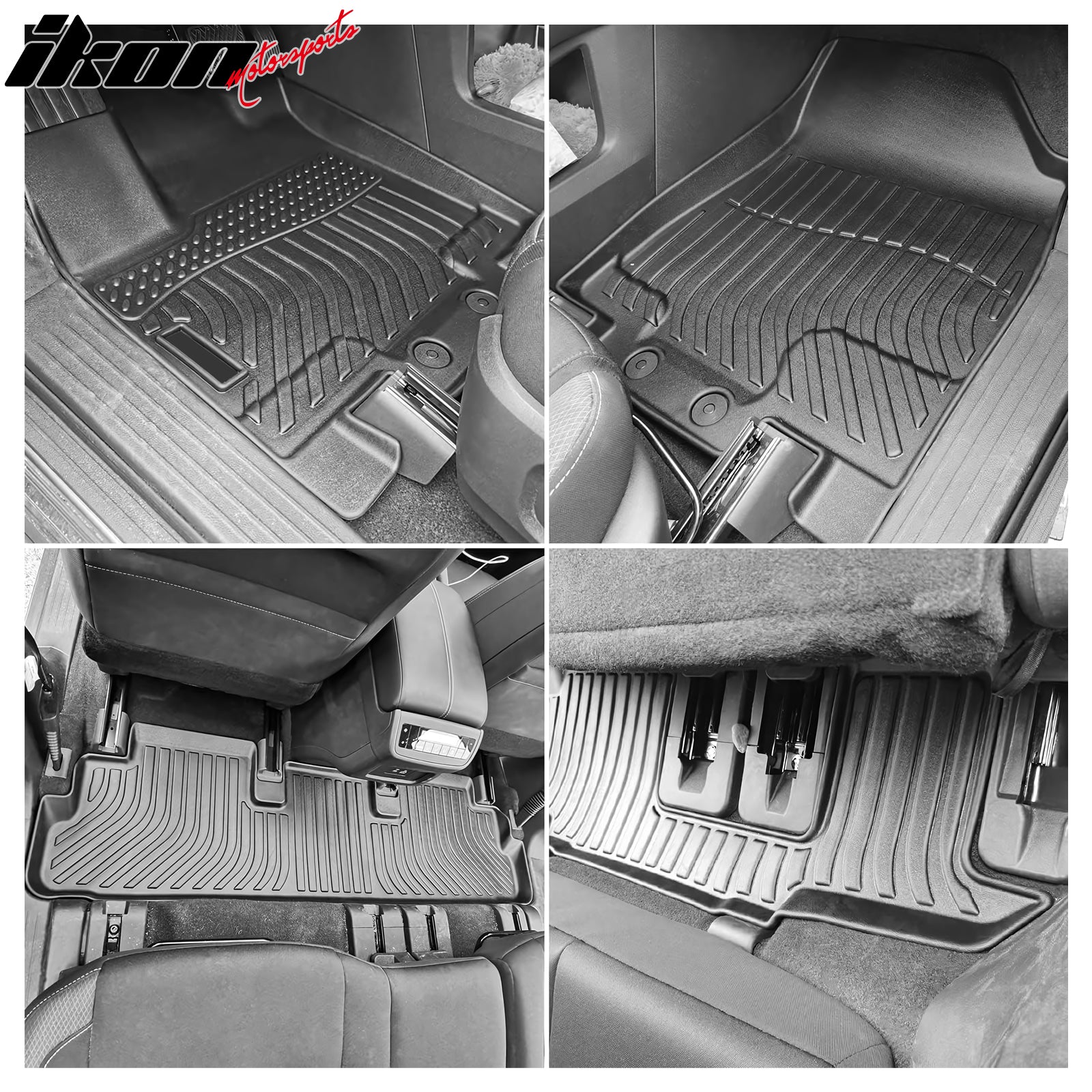 Fits 22-24 Infiniti QX60 7 Passenger/Nissan Pathfinder 8 Passenger 3D Floor Mats