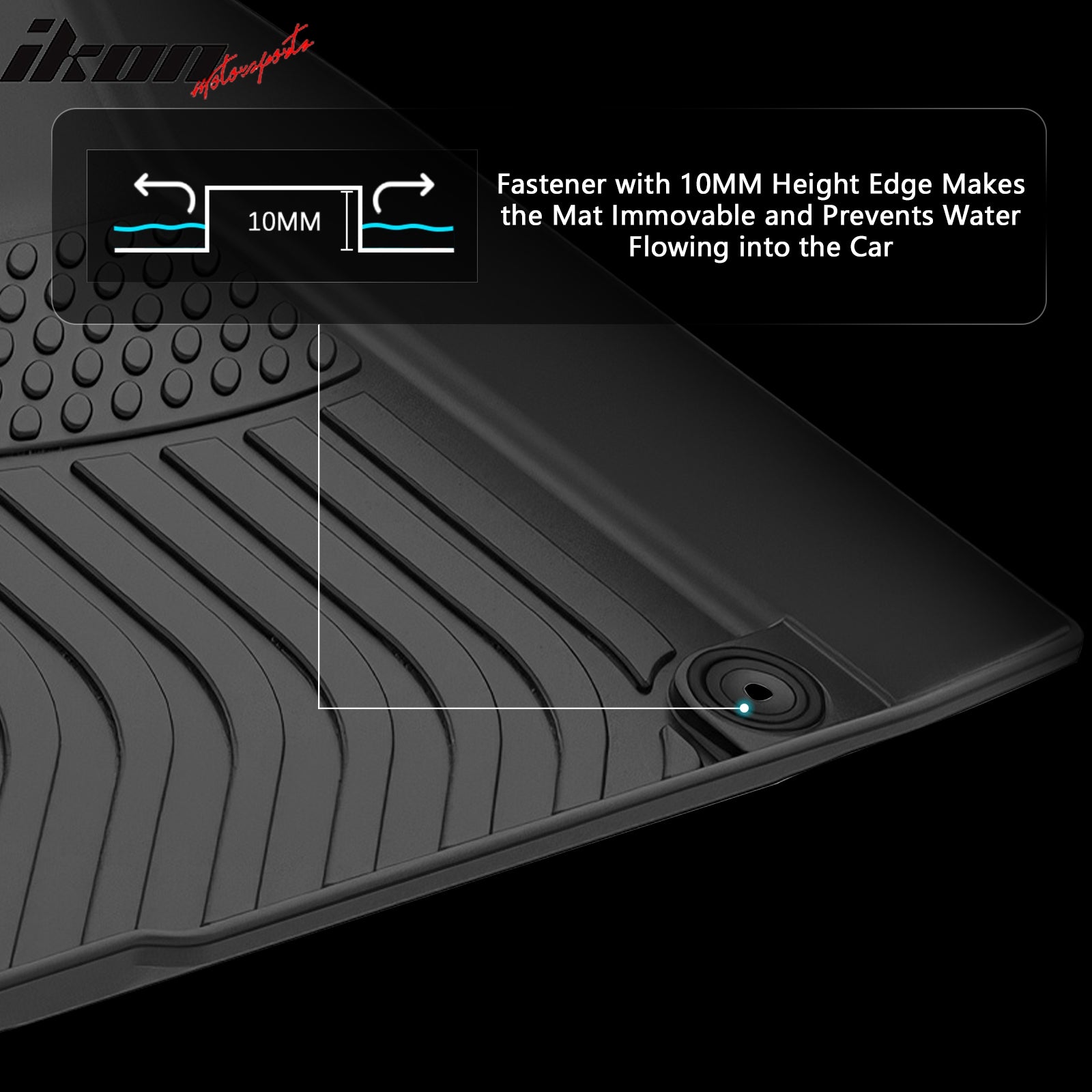 Fits 15-23 Jeep Cherokee TPE All Weather Waterproof 3D Floor Mats Liner Carpets