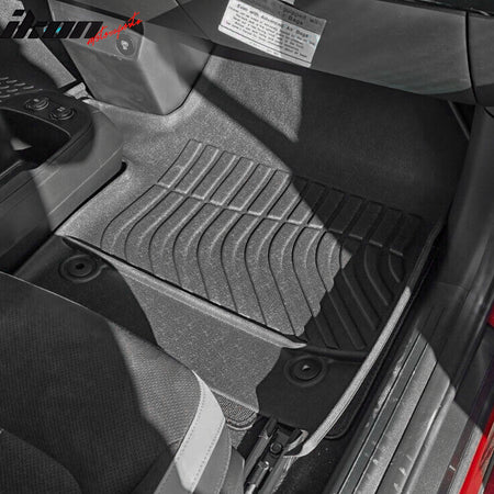 Fits 22-24 Kia EV6 All Weather 3D Molded Floor Mats Front Rear Carpets Liner TPE