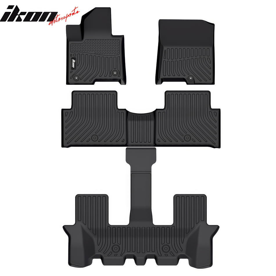 2021-2025 Kia Sorento All Weather TPE Floor Mats 3D Molded Carpets 4PC