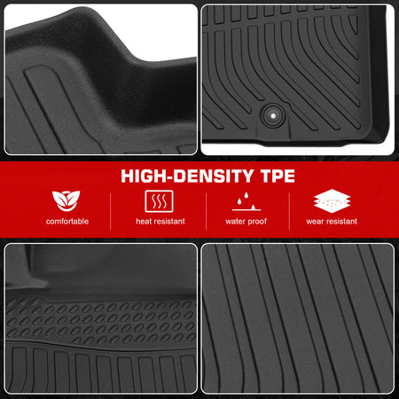Fits 14-19 Kia Soul Hatchback 3D Anti-Slip Floor Mats All Weather TPE Carpet 3PC