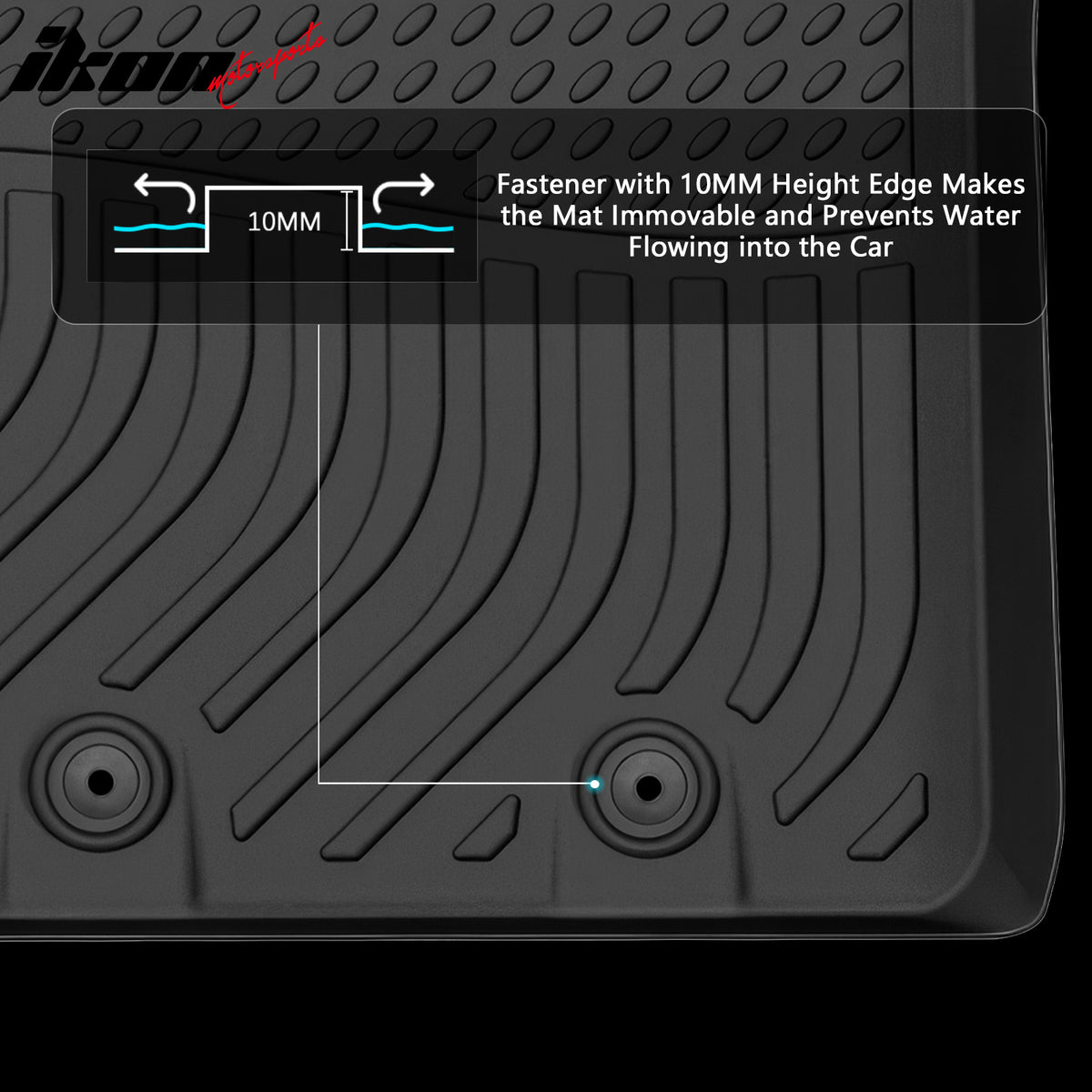 Fits 14-19 Kia Soul Hatchback 3D Anti-Slip Floor Mats All Weather TPE Carpet 3PC
