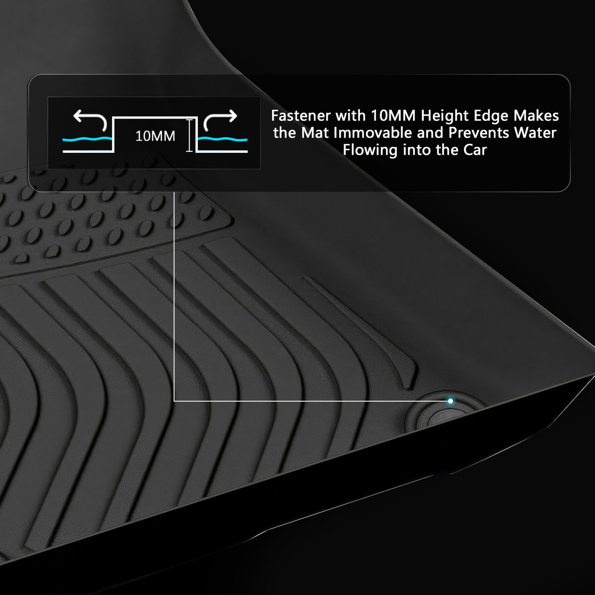 Fits 20-25 Kia Soul TPE All Weather Anti-slip 3D Floor Mats Cargo Liner Carpets