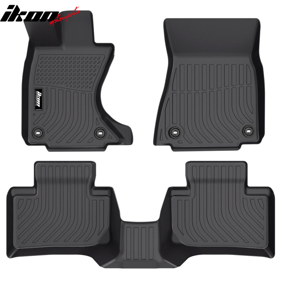 2014-2026 Lexus IS-Series Sedan AWD 3D TPE All Weather Waterproof Anti-Slip Front Rear Driver Passenger Side Interior Floor Mats Cargo Liner Carpets