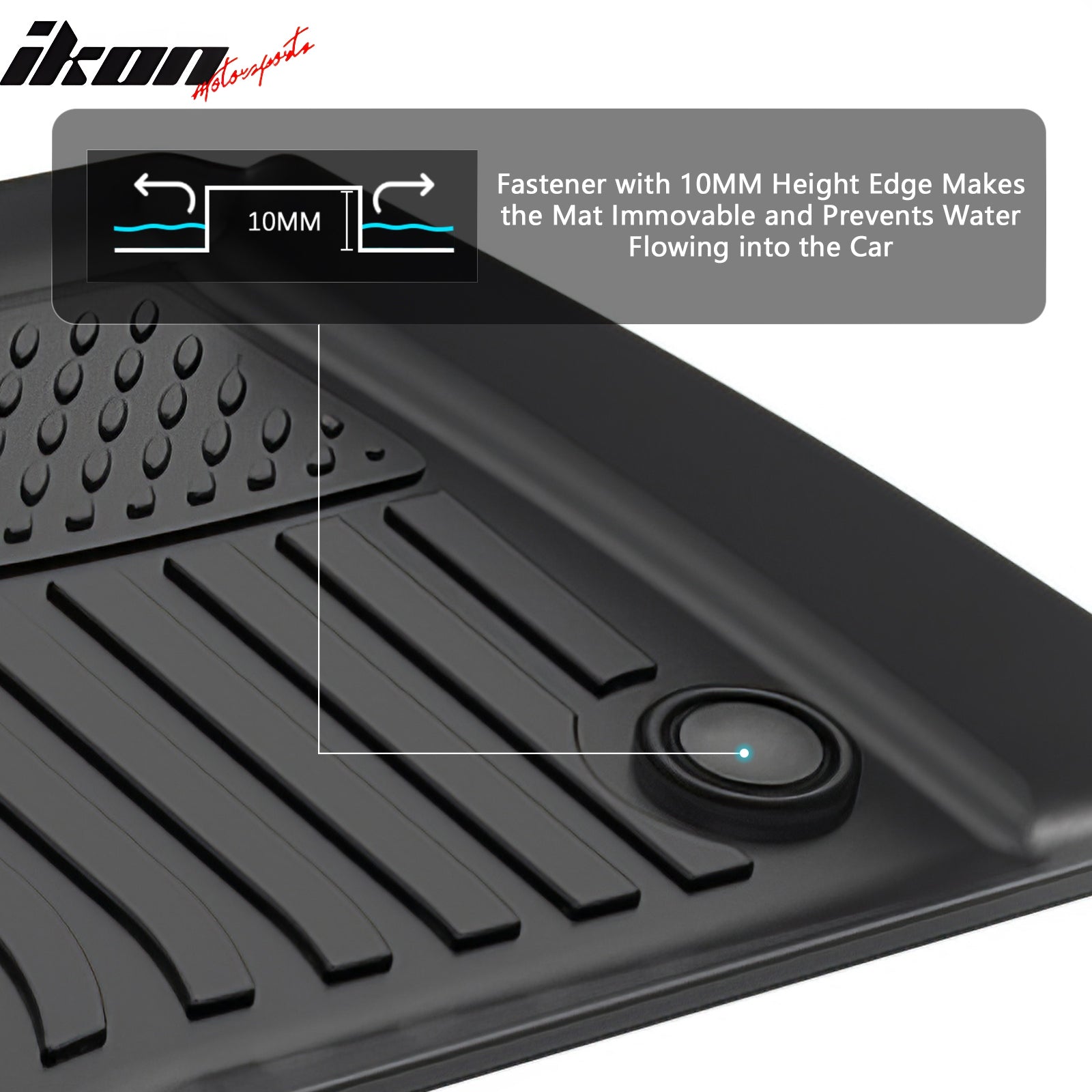 Fits 23-25 Benz X296 EQS SUV All Weather Waterproof 3D TPE Floor Mats Liners