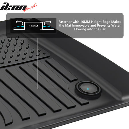 Fits 23-25 Benz X296 EQS SUV All Weather Waterproof 3D TPE Floor Mats Liners