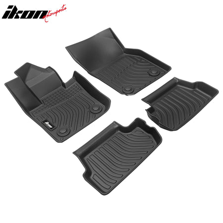 Fits 14-24 Mini Cooper Hardtop 2-Door SE Non-Slip Floor Mats All Weather TPE 4PC