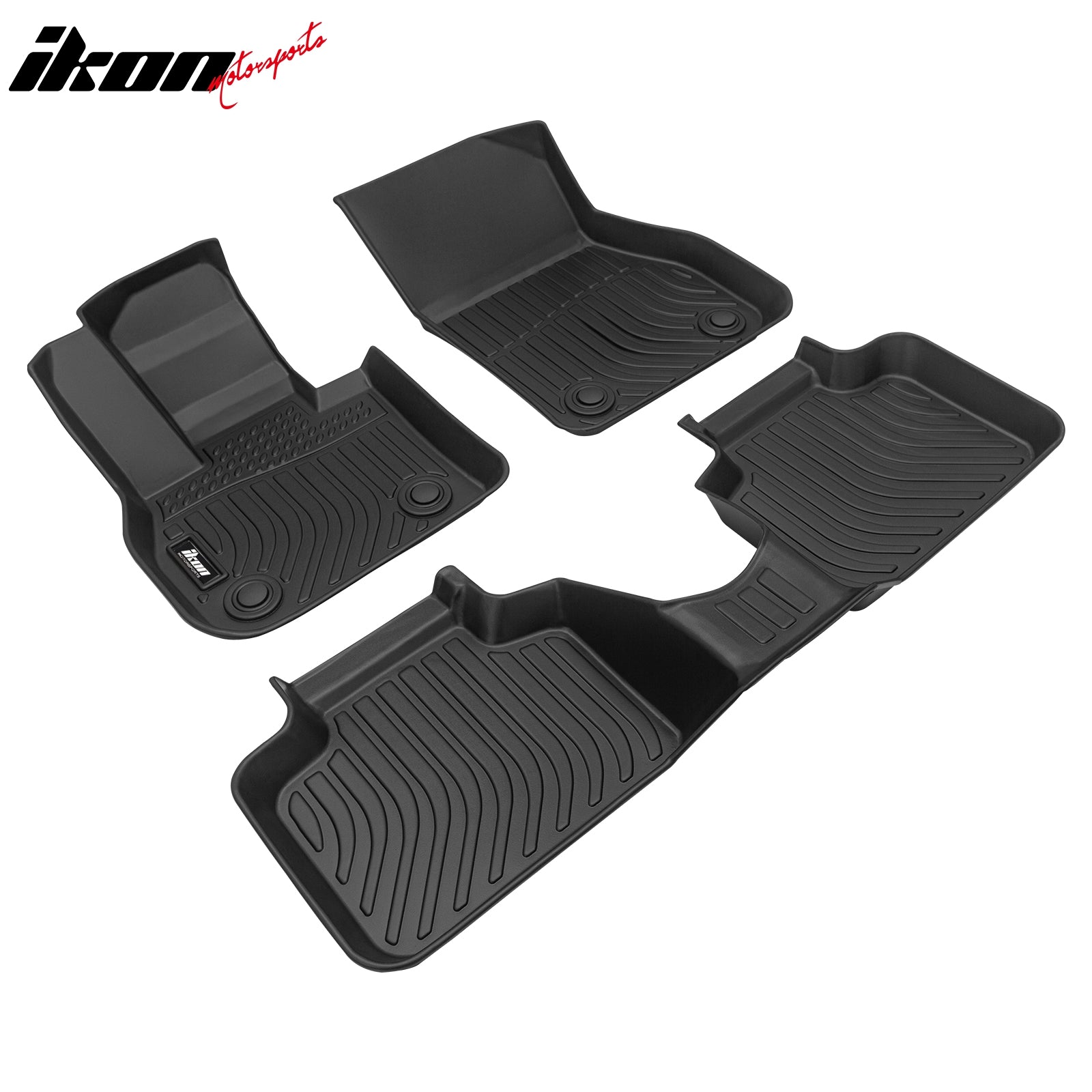 Fits 17-24 Mini Cooper Countryman Non-Slip 3D Floor Mats All Weather TPE Carpets