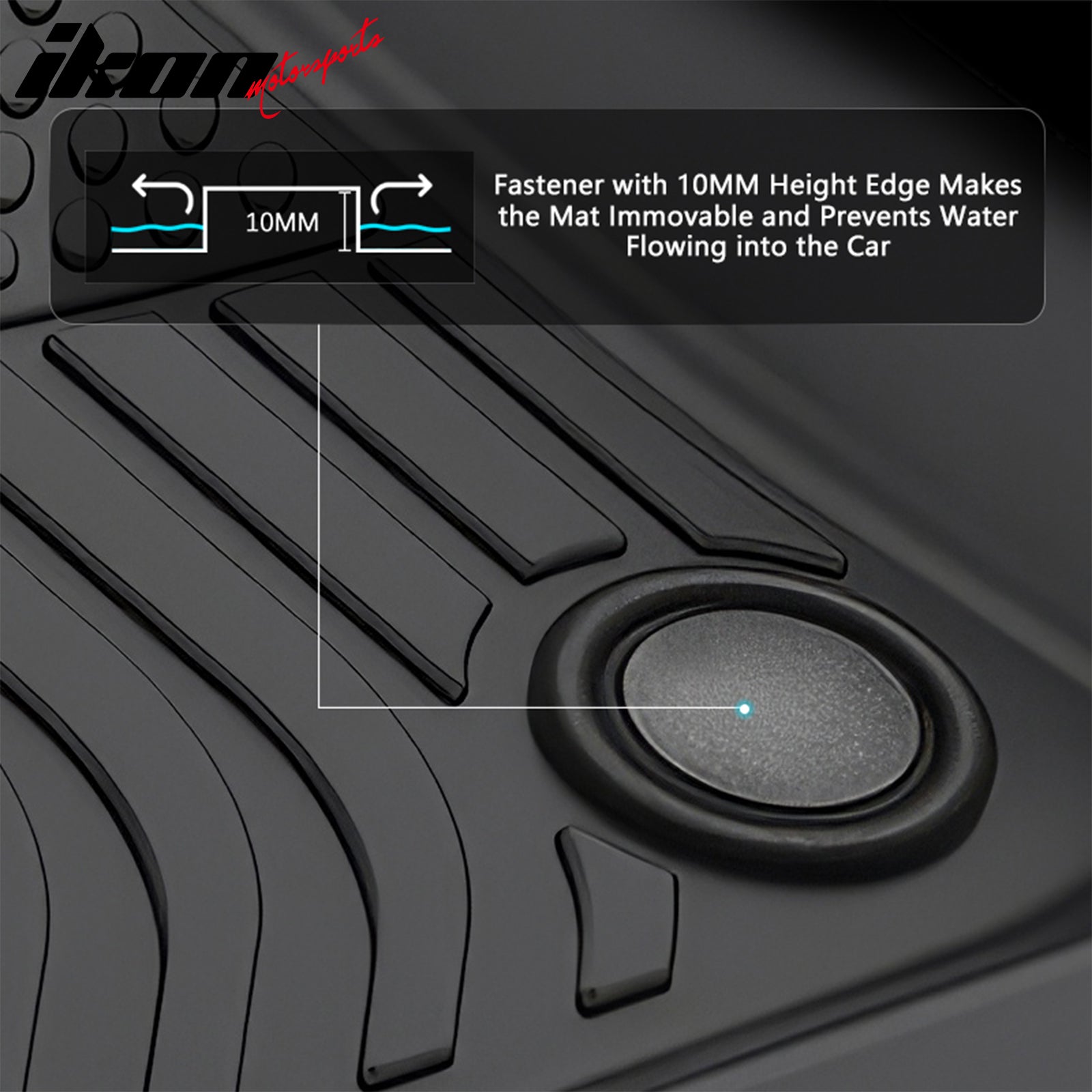 Fits 25 MINI Cooper F65 4-Door Hardtop TPE All Weather 3D Floor Mats Cargo Liner