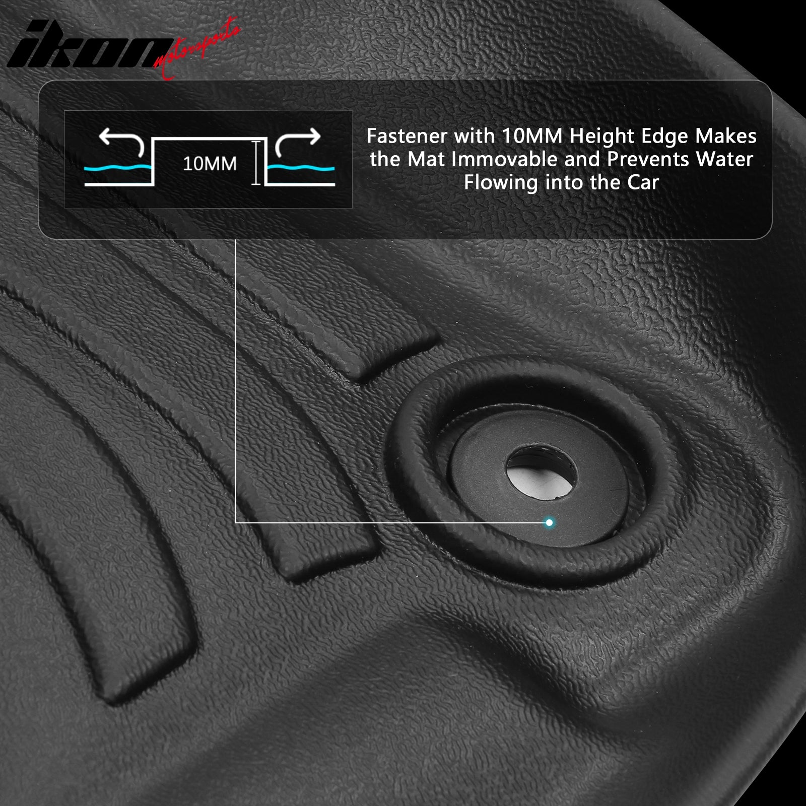 Fits 22-26 Nissan Frontier Crew Cab TPE Floor Mats Liners + 5Ft Truck Bed Mat