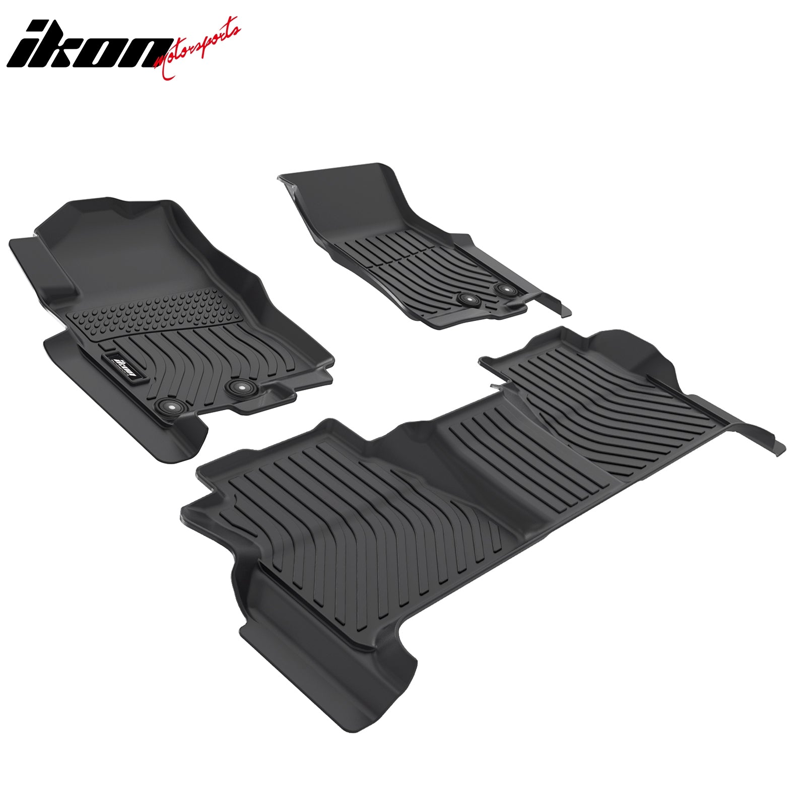 Fits 22-26 Nissan Frontier Crew Cab TPE Floor Mats Liners + 5Ft Truck Bed Mat