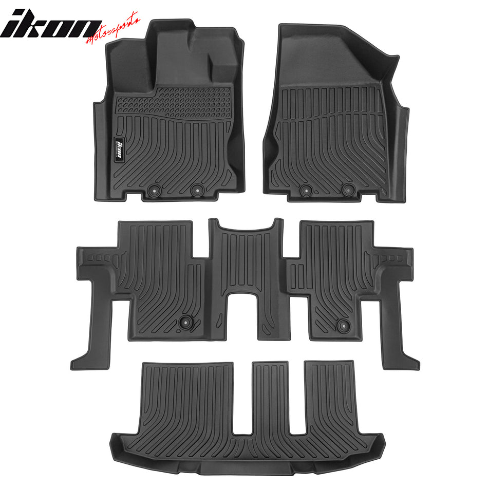 2013-2020 Nissan Pathfinder 14-20 Infiniti QX60 3D TPE Floor Mats 4PCS