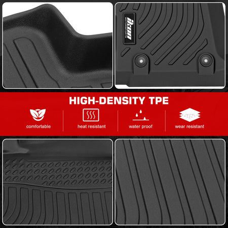 For 17-23 Impreza 18-23 Crosstrek 3D Anti-Slip Floor Mats All Weather TPE Carpet