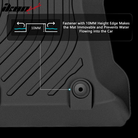 For 17-23 Impreza 18-23 Crosstrek 3D Anti-Slip Floor Mats All Weather TPE Carpet